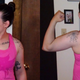 Me in late August 2016, after about six weeks of training with dumbbells at home. Six weeks prior my arms were even less defined—as in not at all—and I was super proud of the the progress I had made in these photos!